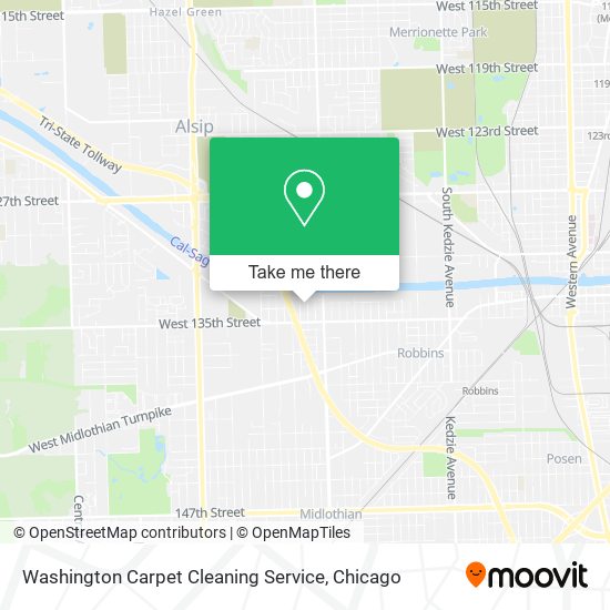 Washington Carpet Cleaning Service map