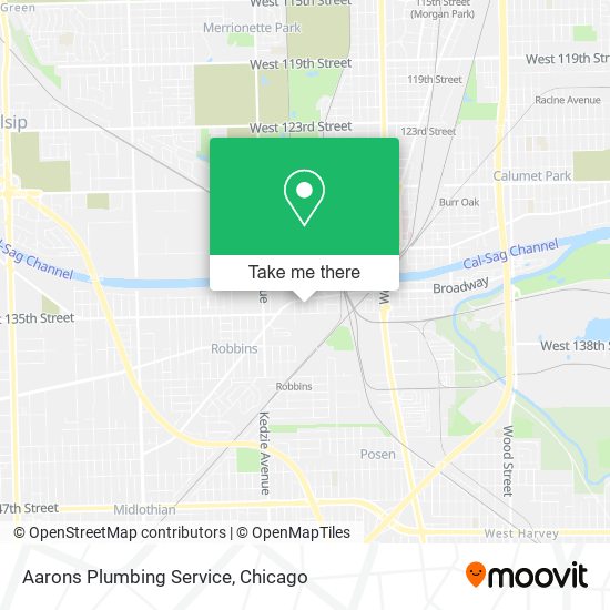 Mapa de Aarons Plumbing Service