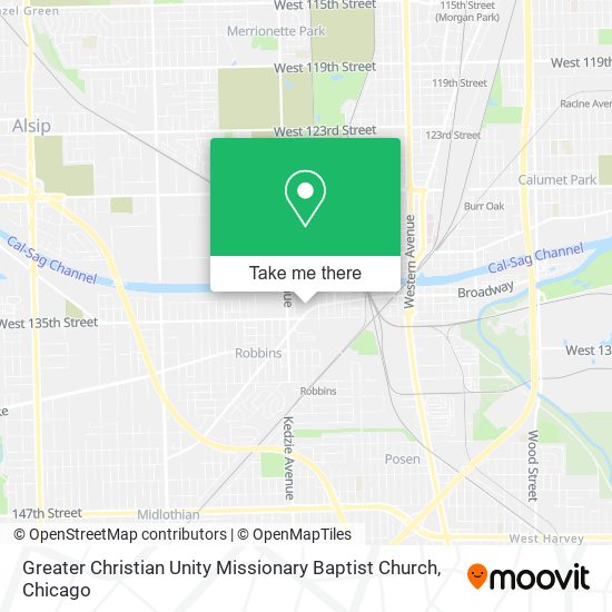Mapa de Greater Christian Unity Missionary Baptist Church