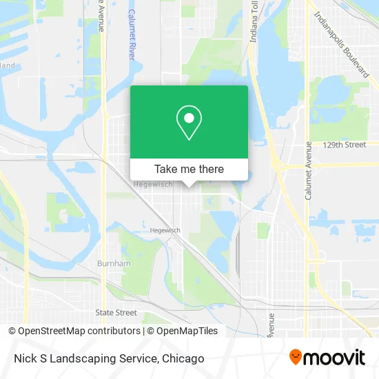 Nick S Landscaping Service map