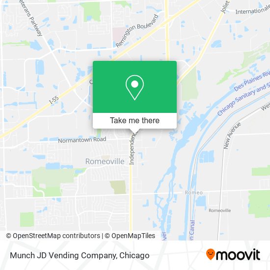 Mapa de Munch JD Vending Company