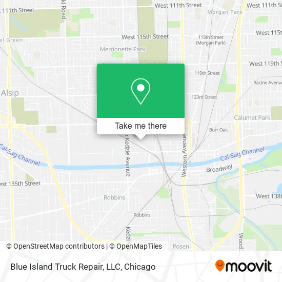 Blue Island Truck Repair, LLC map