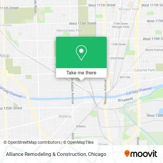 Alliance Remodeling & Construction map