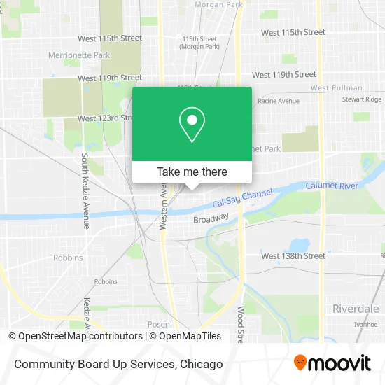 Mapa de Community Board Up Services