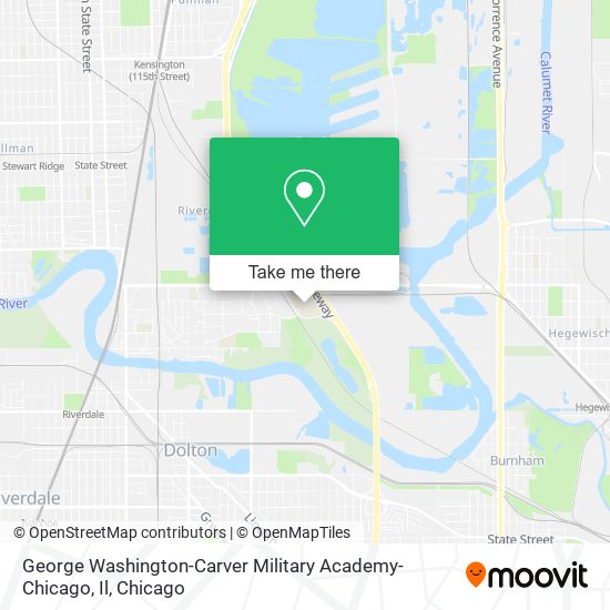 George Washington-Carver Military Academy- Chicago, Il map