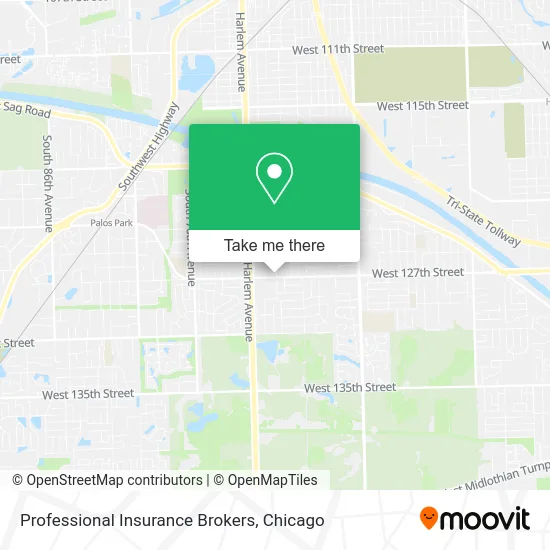 Professional Insurance Brokers map