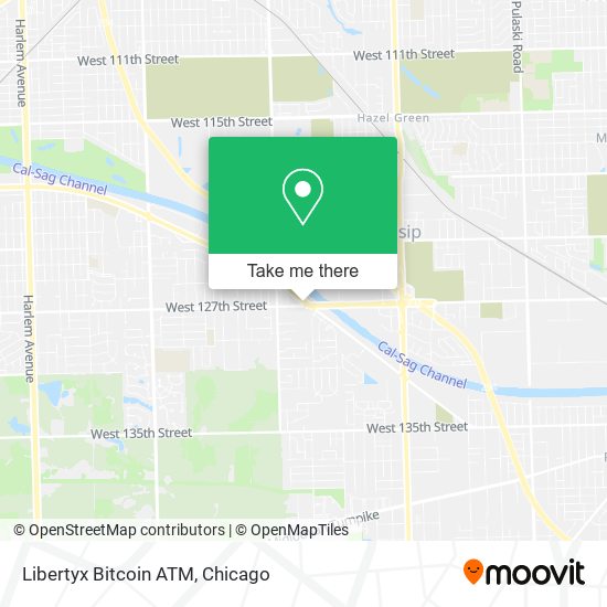 Mapa de Libertyx Bitcoin ATM