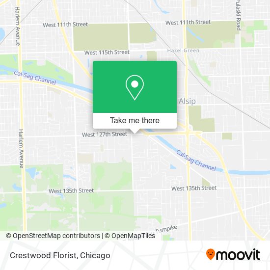 Crestwood Florist map