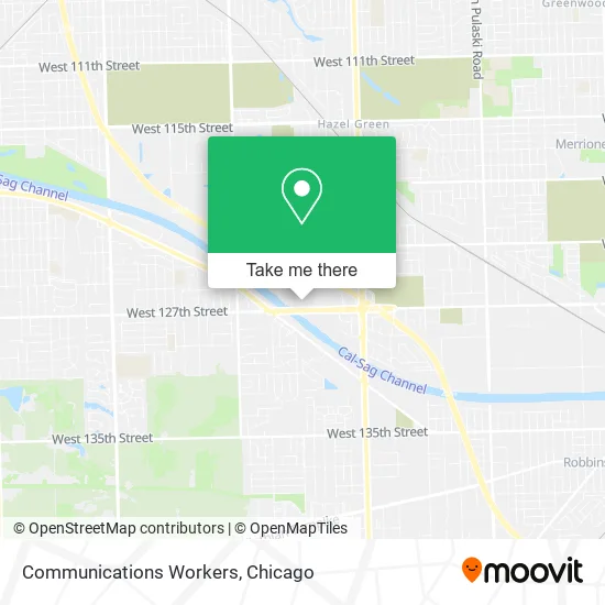 Communications Workers map