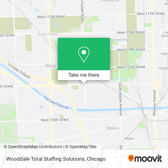 Wooddale Total Staffing Solutions map
