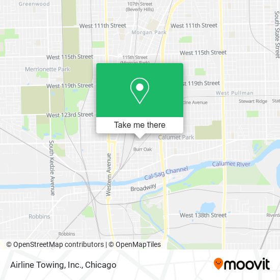 Airline Towing, Inc. map