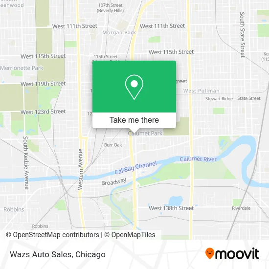 Wazs Auto Sales map