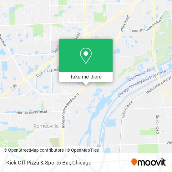 Kick Off Pizza & Sports Bar map