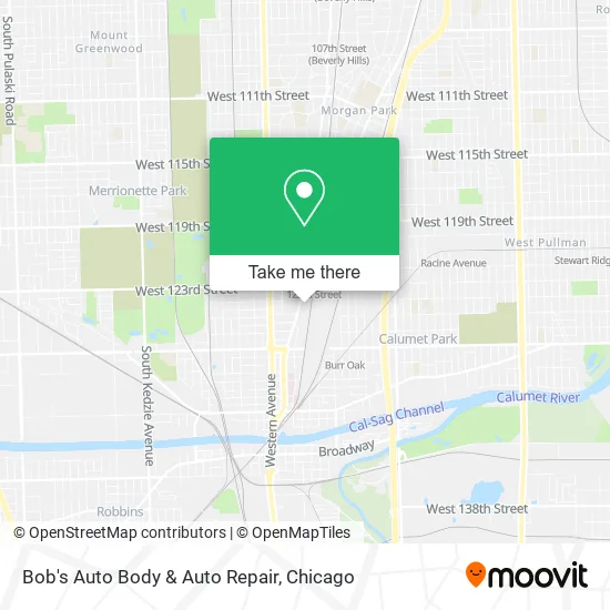 Bob's Auto Body & Auto Repair map