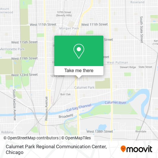 Calumet Park Regional Communication Center map