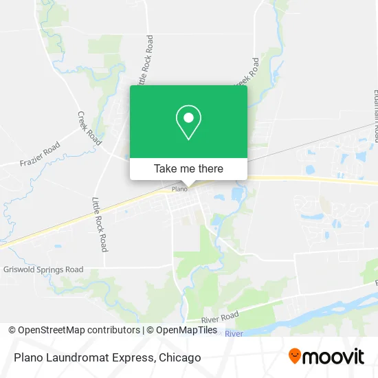 Plano Laundromat Express map