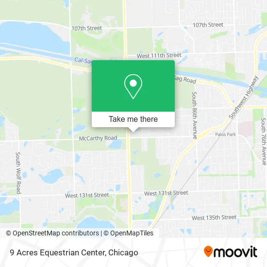 9 Acres Equestrian Center map