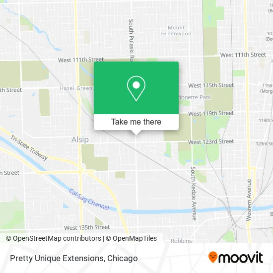 Pretty Unique Extensions map