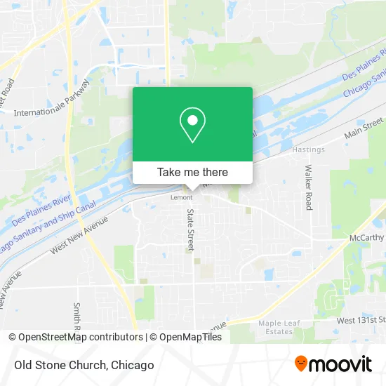 Old Stone Church map