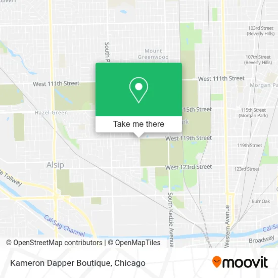 Kameron Dapper Boutique map