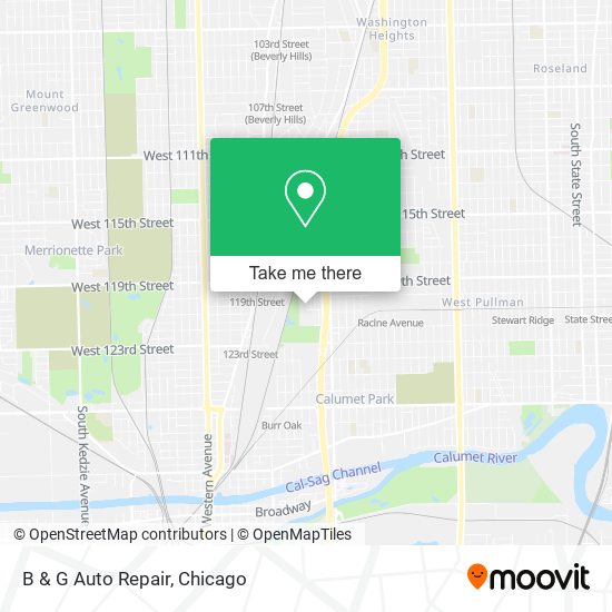 B & G Auto Repair map