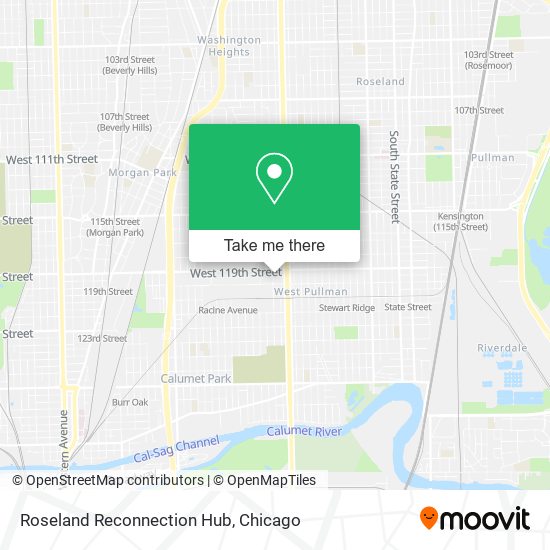 Roseland Reconnection Hub map