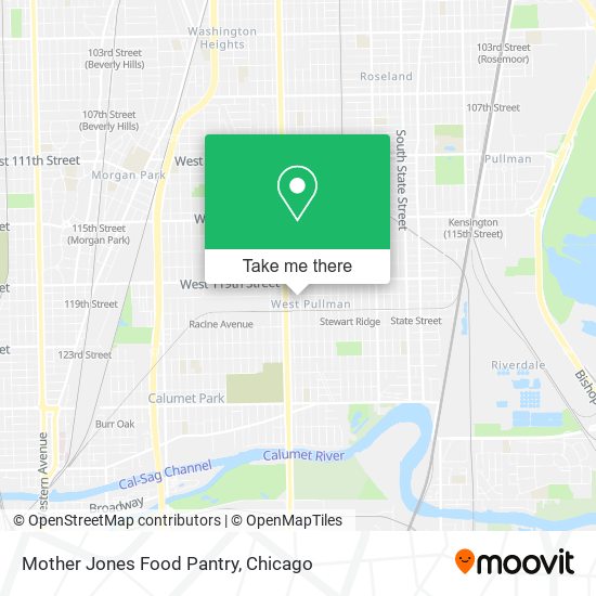 Mother Jones Food Pantry map
