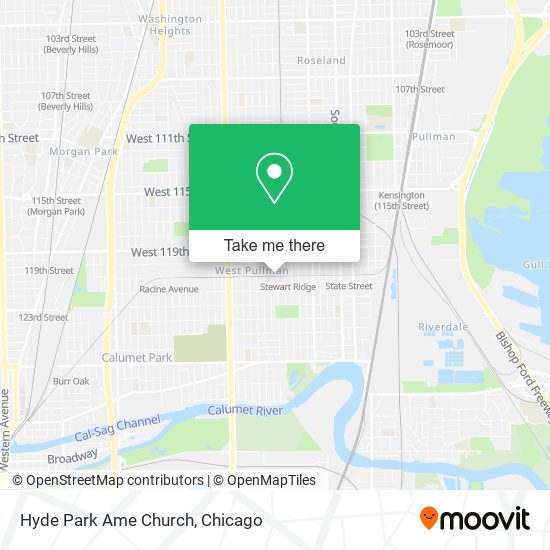 Mapa de Hyde Park Ame Church