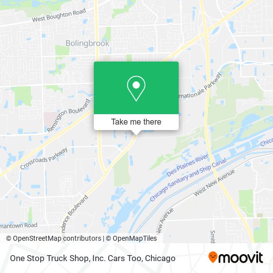 Mapa de One Stop Truck Shop, Inc. Cars Too