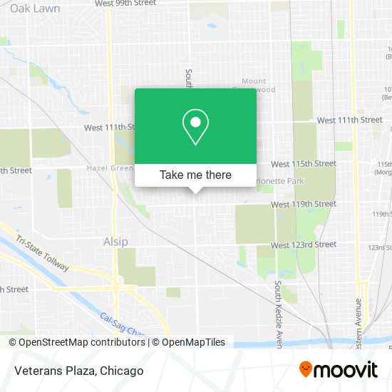 Mapa de Veterans Plaza