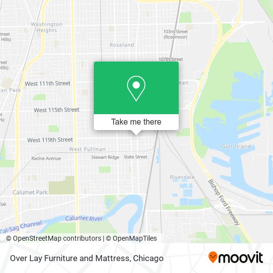 Over Lay Furniture and Mattress map