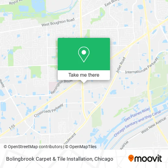 Bolingbrook Carpet & Tile Installation map