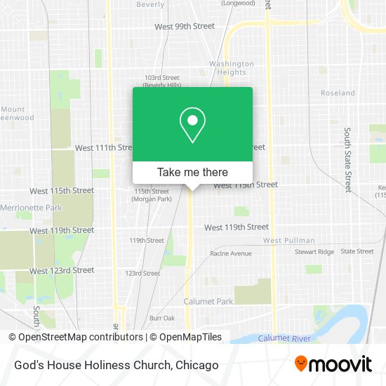 Mapa de God's House Holiness Church