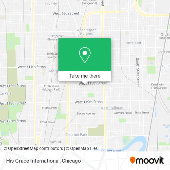 His Grace International map