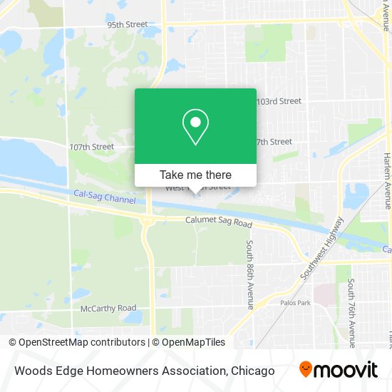 Woods Edge Homeowners Association map