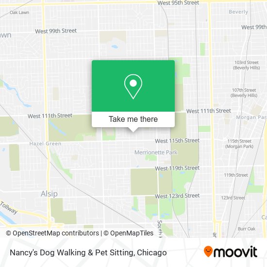 Mapa de Nancy's Dog Walking & Pet Sitting