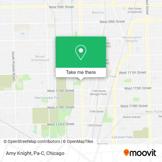 Amy Knight, Pa-C map