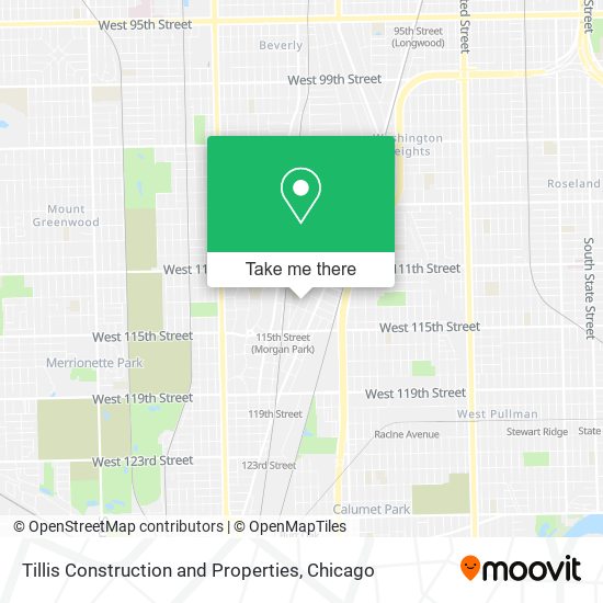 Tillis Construction and Properties map