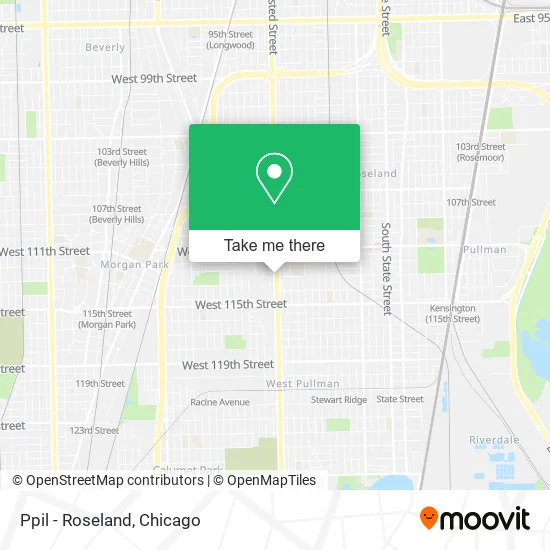 Ppil - Roseland map