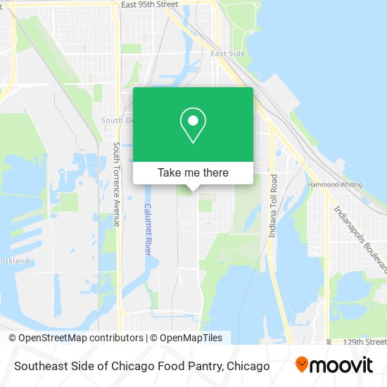 Mapa de Southeast Side of Chicago Food Pantry