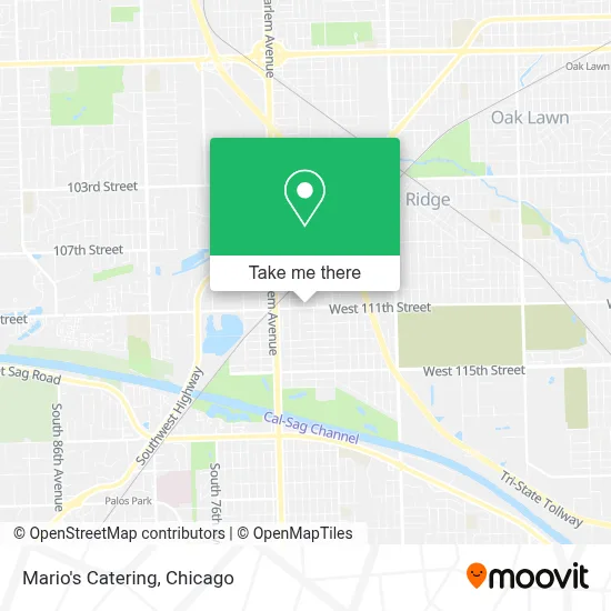 Mario's Catering map