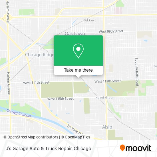 J's Garage Auto & Truck Repair map