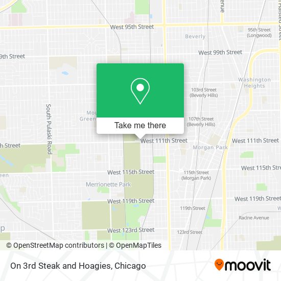 On 3rd Steak and Hoagies map