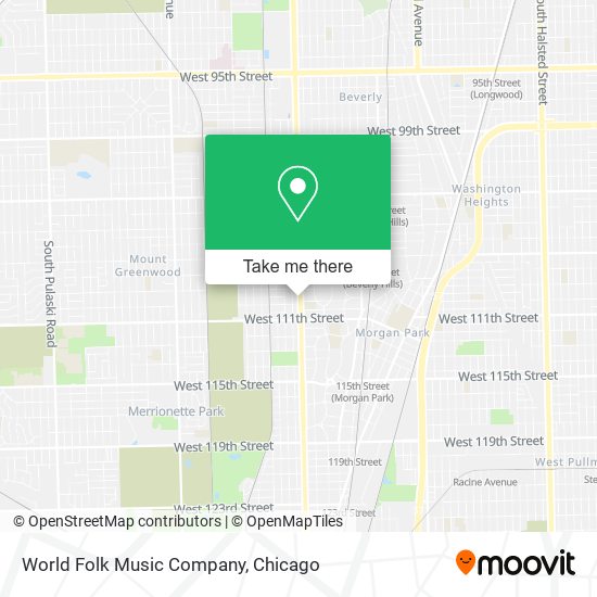 Mapa de World Folk Music Company