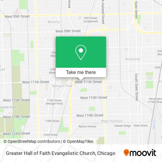 Mapa de Greater Hall of Faith Evangelistic Church