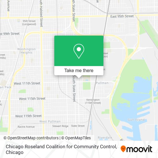 Chicago Roseland Coalition for Community Control map