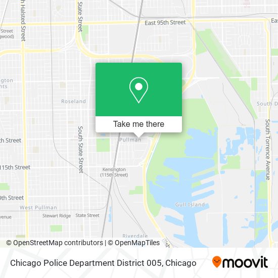 Mapa de Chicago Police Department District 005