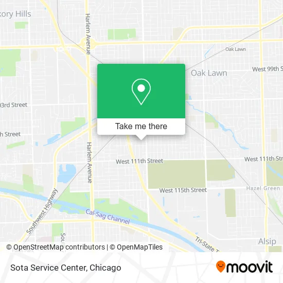 Sota Service Center map