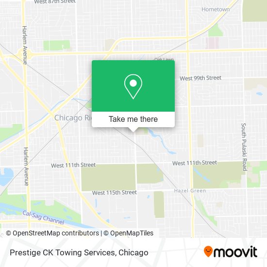 Prestige CK Towing Services map