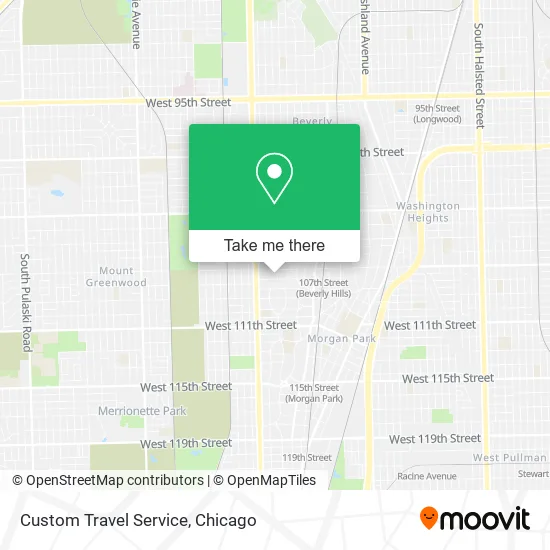 Custom Travel Service map